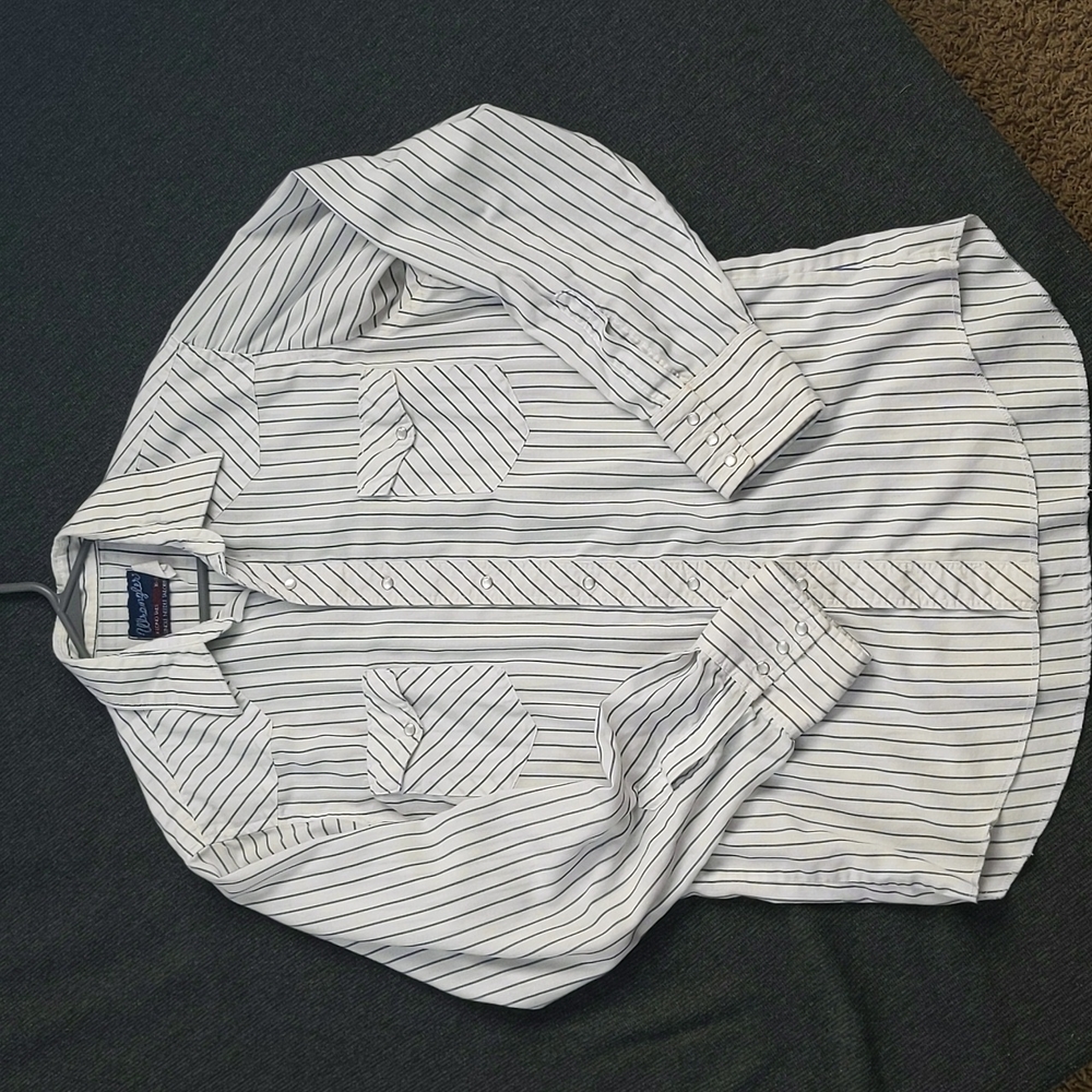 Wrangler Single Stitch Pearl Snap